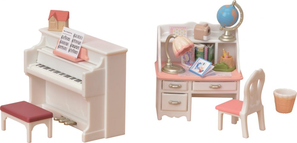 ⁦Sylvanian Families - משפחת סילבניאן - ערכת שולחן כתיבה ופסנתר⁩ – תמונה ⁦2⁩