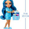 ⁦בובת אופנה ריינבו היי ג'וניור - מסיבת פיג'מות - סקיילר (כחולה)⁩ – תמונה ⁦3⁩