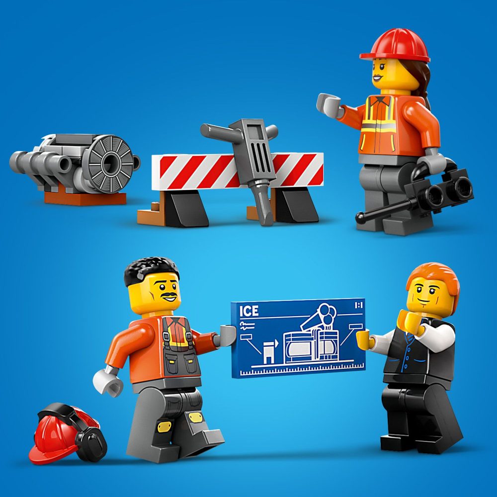 ⁦לגו סיטי - מחפר בנייה צהוב   60420⁩ – תמונה ⁦5⁩