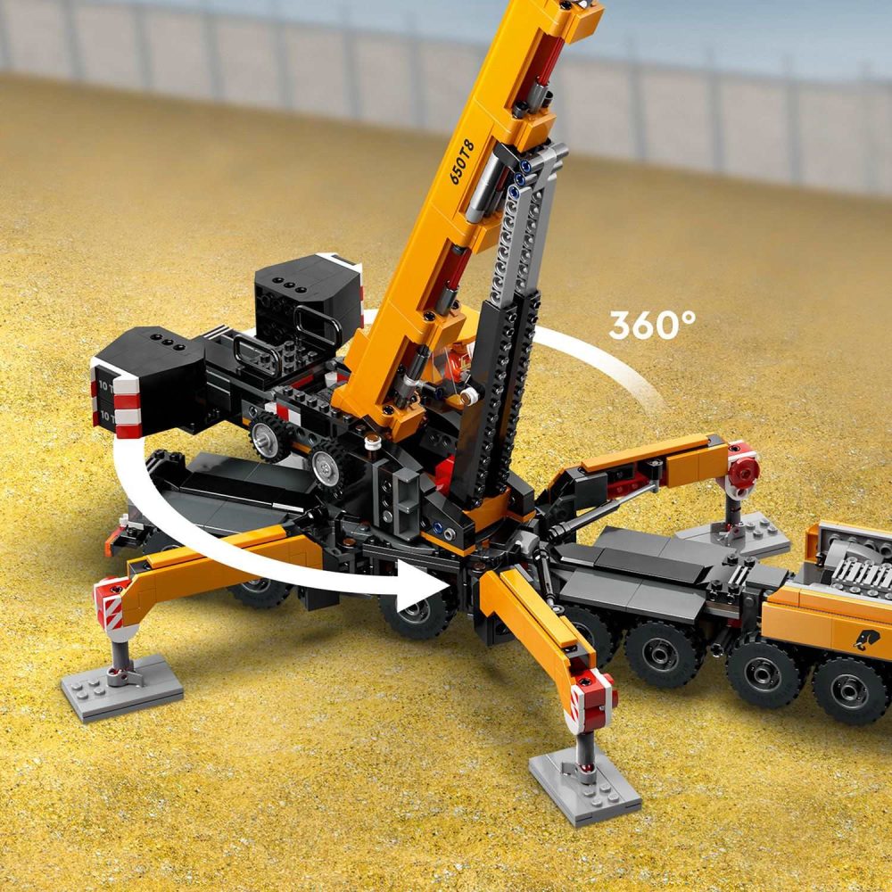 ⁦לגו סיטי - עגורן בנייה צהוב נייד   60409⁩ – תמונה ⁦6⁩